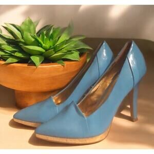 Gold Stiletto Heels Classic Pointed-Toe Pumps